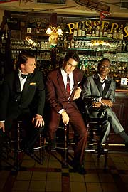"The Rat Pack" - hier bei einem Pressetermin im "Pussers" Anfang Oktober, präsentiert die größten Hits der Entertainer Frank Sinatra, Sammy Davies Jr. und Dean Martin (Foto: Martin schmitz)